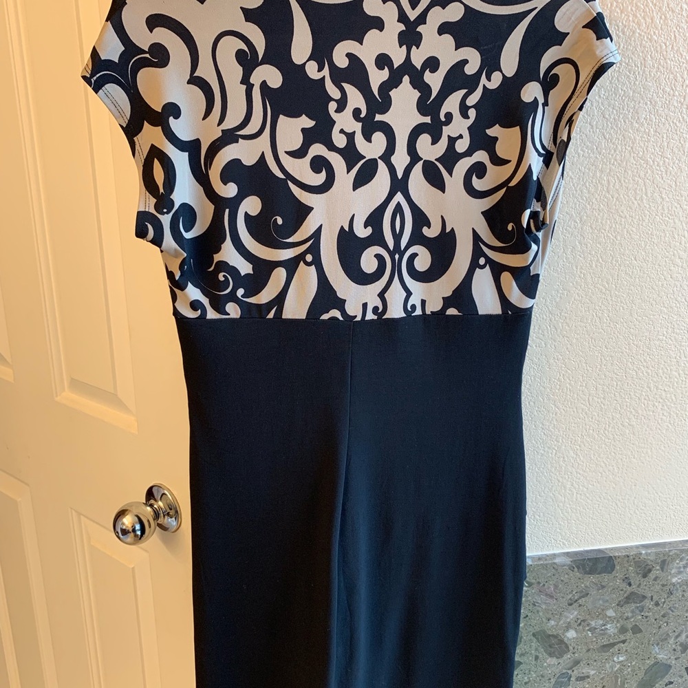 NWOT dress black/beige sheath bodycon Enfocus 8 - Picture 8 of 8